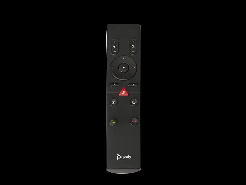 Poly Studio Bluetooth remote control, front view